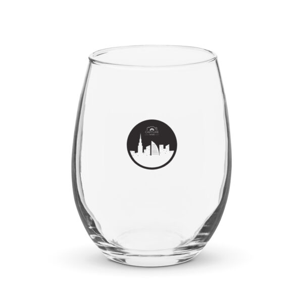 Stemless wine glass