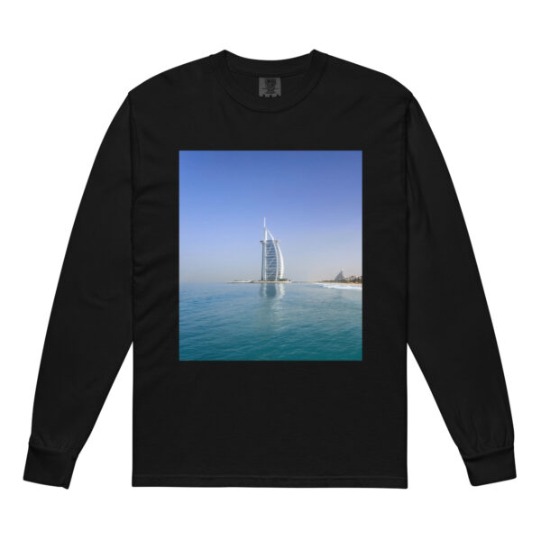 Burj Khalifa Garment-dyed heavyweight long-sleeve shirt